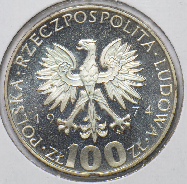 Poland 1974 100 Zlotych Eagle Animal Proof Maria Sk?odowska-Curie 2946 ...