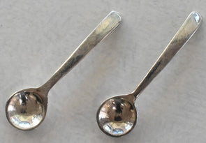 Sterling Miniature Spoon 2'' India 2 Pcs 4.5 grams B2U0107 combine shipping