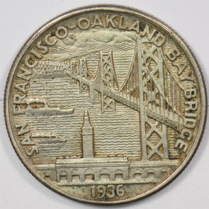 1936-S Commemorative Silver Half Dollar Bay Bridge U0495