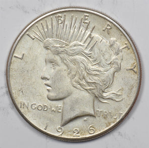 US 1926 -S Better Date Silver Peace Dollar Silver Peace Dollar AU U0836 combine