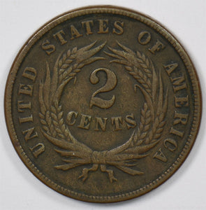 1869 Two Cent Piece U0496