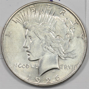 US 1926 -D Silver Peace Dollar Silver Peace Dollar AU/UNC U1041 combine shippin