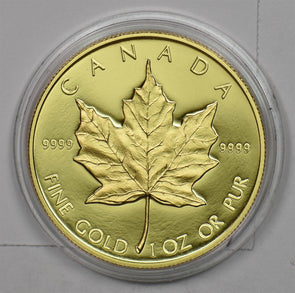 Canada 1989 proof maple 50 Dollars gold 1oz gold In mint capsule GL0149 combine