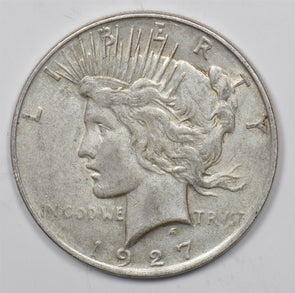 1927 -D Better Date Silver Peace Dollar Silver Peace Dollar XF+ U0826 combine s