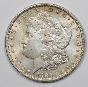 US 1885 Better Date Silver Morgan Dollar Silver Morgan Dollar CH BU W/Some Colo