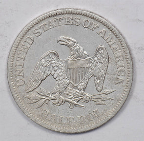 1860-O Seated Liberty Half Dollar 90% silver AU U0764