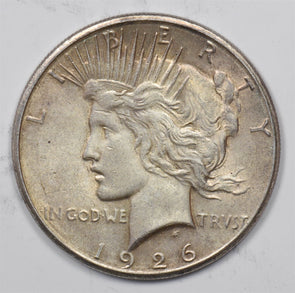 US 1926 -S Better Date Silver Peace Dollar Silver Peace Dollar CH BU U0831 comb