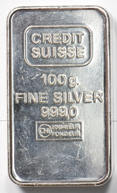 Silver Art Bar ASW 100g Credit Suisse BU0978 combine shipping