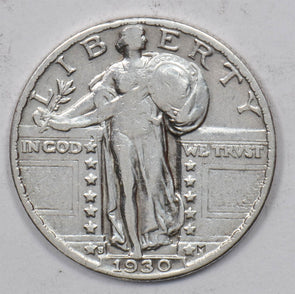 1930-S Standing Liberty Quarter 90% silver AU U0767