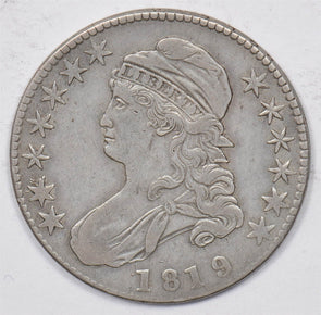 1819 Capped Bust Half Dollar 90% silver About XF U0763