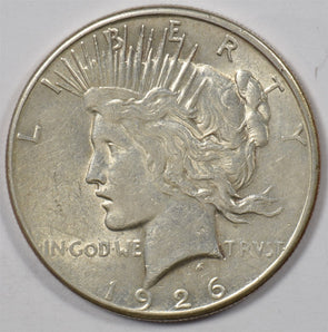 1926-S Peace Dollar Silver Ch.Au U0579