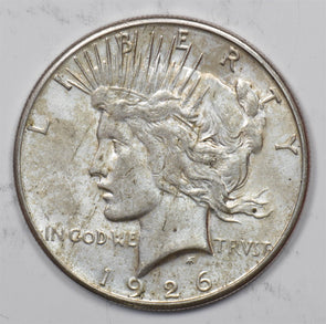 US 1926 -S Better Date Silver Peace Dollar Silver Peace Dollar CH AU+ U0837 com