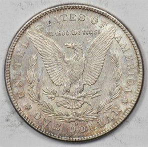 US 1878 -S Silver Morgan Dollar Silver Morgan Dollar BU+ Nice Color Near Edge U