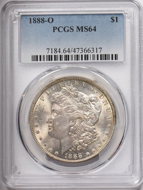 1888-O Morgan Dollar Silver Stunning Toning PCGS MS64 PC1579