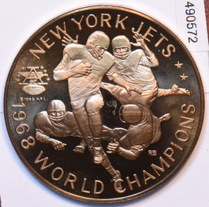 1968 Medal Proof New York Jets Commemorative 490572 combine shipping