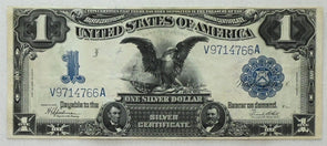 US 1899 A $1 VF++ Silver Certificates Large Size Black Eagle Blue Seal FR#236 RC