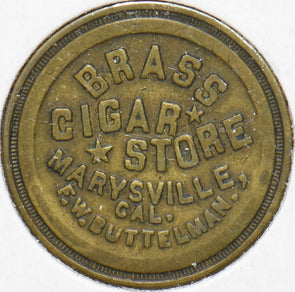 1970 Marysville, CA 5 Cents Brass Cigar 293160 combine shipping