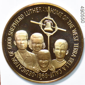 1969 Medal Proof The Good Shepherd Lutheran Home Of the West dedication 490550