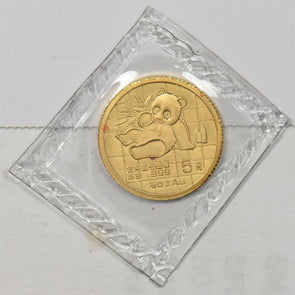 China 1989 5 Yuan gold 1/20 oz Gold Panda sealed in mint plastic GL0222 combine