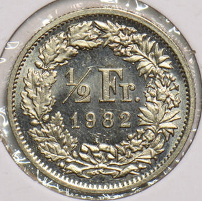 Switzerland 1982 1/2 Franc 198989 combine shipping