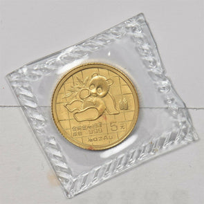 China 1989 5 Yuan gold 1/20 oz Gold Panda sealed in mint plastic GL0221 combine