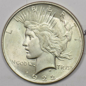 1922 Peace Dollar Silver MS ++ CH BU U0278