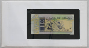 Ghana 1982 2 Cedis Bank notes of all nations. 20 P stamp RC0513 combine shipping