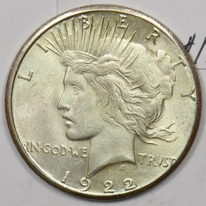 1922-S Peace Dollar Silver MS ++ Ch BU U0274