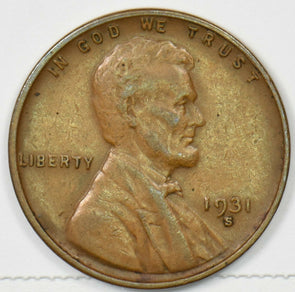 1931-S Lincoln Wheat Cent XF+ U0354