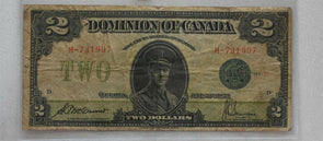 Canada 1923 2 Dollars VG+ RC0399 combine shipping