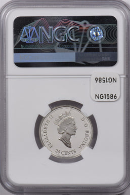 Canada 1999 25 Cents Silver NGC Proof 70 Ultra Cameo February Perfect 70 NG1586