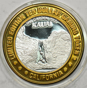 10 Dollar Sam Boyd's California. Silver gaming token. Limited edition 