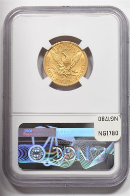 1901-S Gold $5 Liberty Head Half Eagle NGC MS61 NG1780