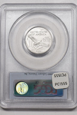 2005 Platinum 20th Ann. $25 1/4oz Eagle Statue of Liberty PCGS MS69 PC1555