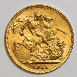 Great Britain 1911 Sovereign gold agw 0.2354oz gold GL0113 combine shipping