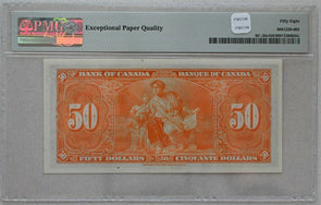 Canada 1937 50 Dollars PMG AU58 EPQ BC-26c PM0148 combine shipping