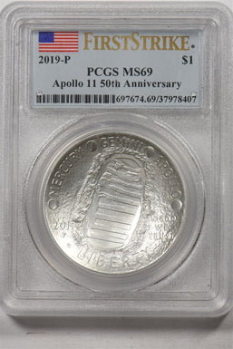 2019-P Commemorative First Strike Apollo 11 50th Anniversary PCGS MS69 PI0242