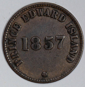 1857 Token Prince Eduward Island self government & free trade U0042 combine shi