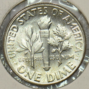 1957 Roosevelt Dime 90% silver Gem BU U0288