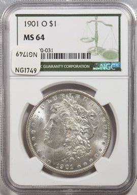 1901-O Morgan Dollar Silver NGC MS64 NG1749