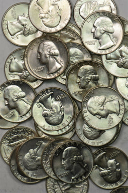 1962 ~1964 Washington Quarter roll of 40pcs silver Choice BU BU0613 combine shi