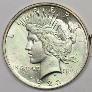 1922 Peace Dollar Silver MS ++ CH BU+ U0280