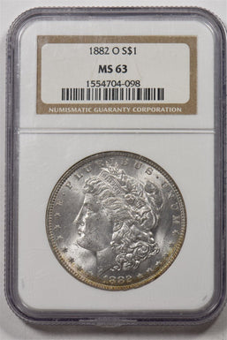 1882-O Morgan Dollar Silver NGC MS63 NG1720