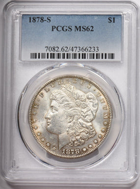 1878-S Morgan Dollar Silver Stunning Toning PCGS MS62 PC1590