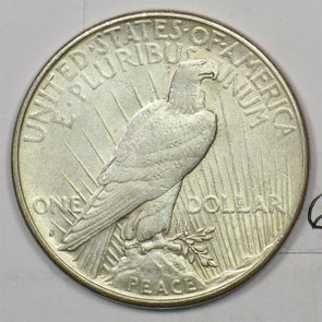 1923-S Peace Dollar Silver AU+ U0271