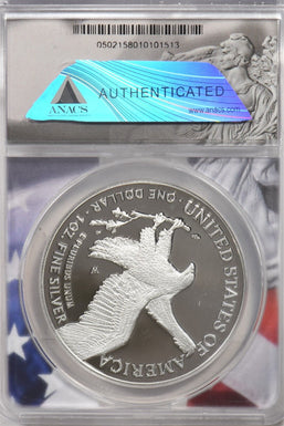 2023-W Silver Eagle Proof 70DCAM ANACS NI0023