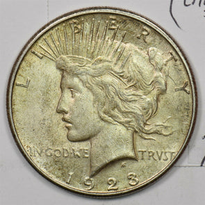 1923-S Peace Dollar Silver AU++ (CH AU) U0270