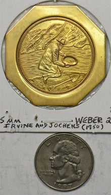 1950 So-Called Dollar Irvine and Jockers Weber 25. Miner kneeling 40.5mm BU0624