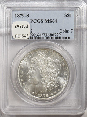 1879-s Morgan Dollar Silver Morgan dollar PCGS MS64 PC1542