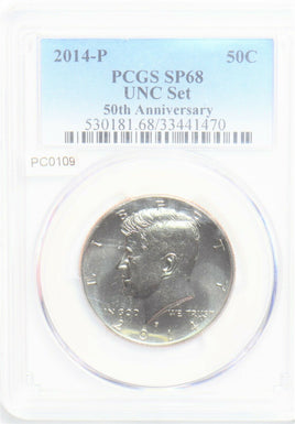 2014 P Kennedy Half Dollar 50 Cents speciment PCGS SP68 high relief